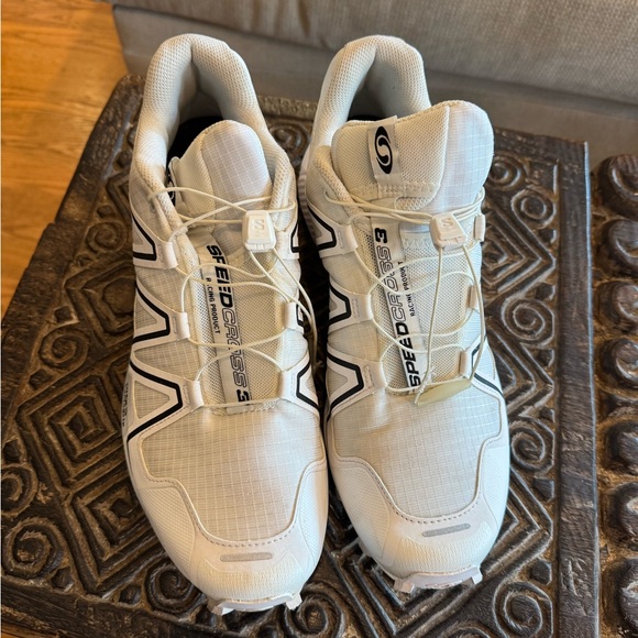 Salomon White and Black Speedcross 3 Trail Running shoes - Picture 3 of 9